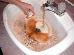 The water problems in some Mingo County communities were quite apparent. Photo by Vivian Stockman.